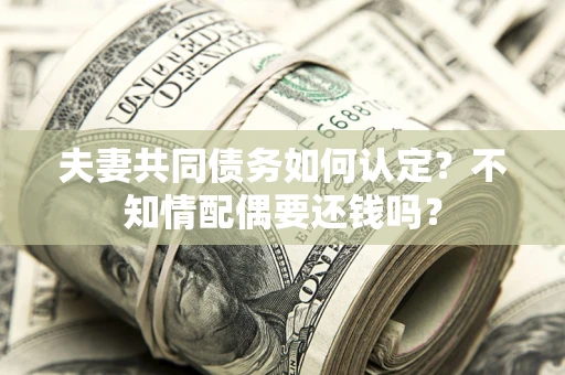 武汉夫妻共同债务如何认定？不知情配偶要还钱吗？