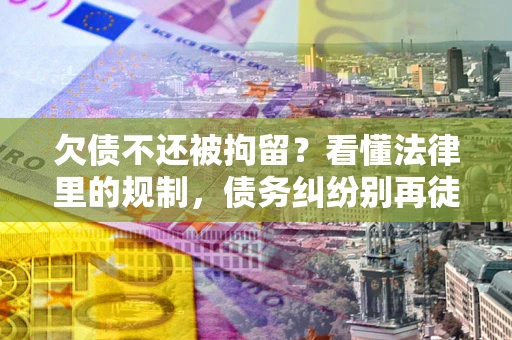 武汉欠债不还被拘留？看懂法律里的规制，债务纠纷别再徒劳奔波