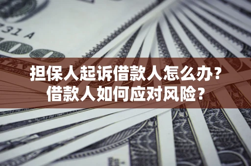武汉担保人起诉借款人怎么办？借款人如何应对风险？