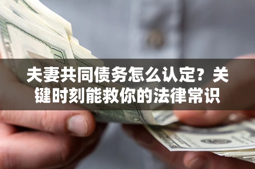 武汉夫妻共同债务怎么认定？关键时刻能救你的法律常识
