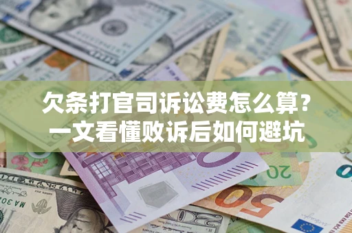 武汉欠条打官司诉讼费怎么算？一文看懂败诉后如何避坑